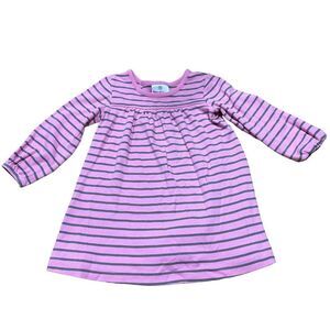 Hanna Andersson Pink Striped Long Sleeve Dress